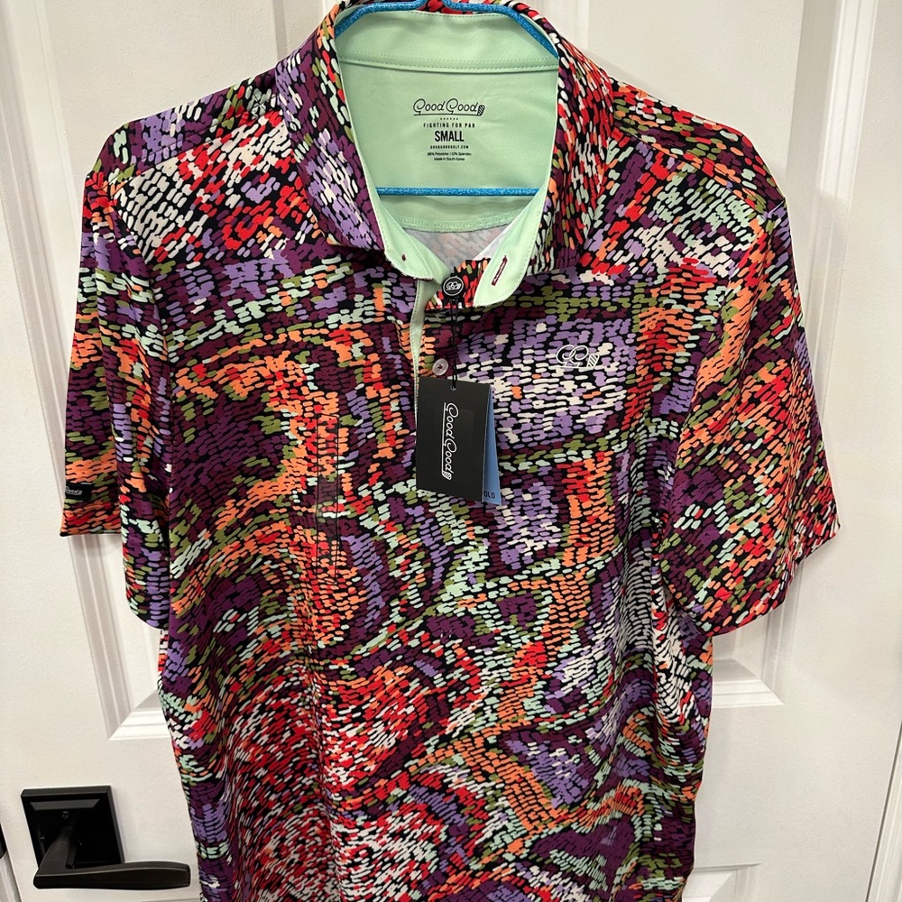 Mens Good Good Golf Colorful Polo Shirt